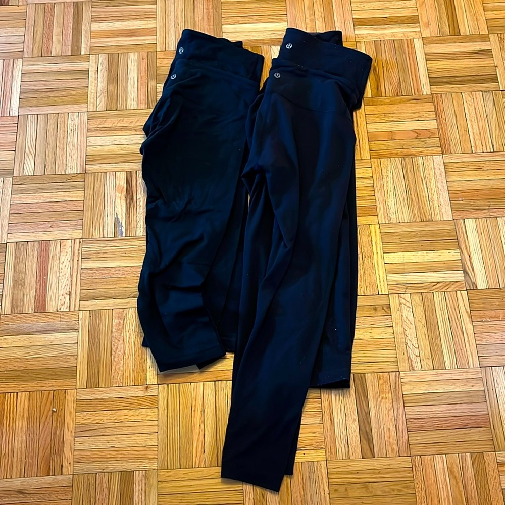 Lululemon 4 pack Wunder Under all sz 6 - only $25 🖤🖤🖤🖤 2xcrop and 2x7/length